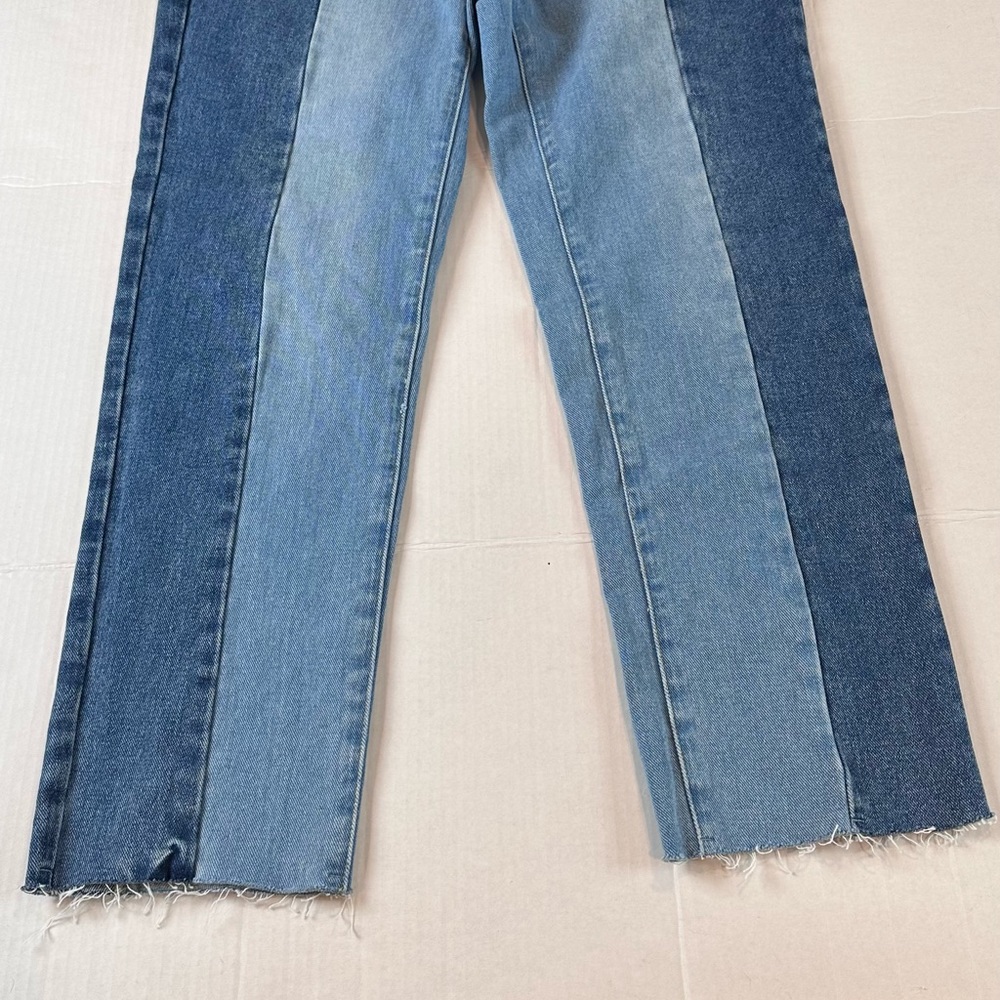 New Pacsun Jeans Women Size 28 Blue High Rise Straight Pockets Buttony Fly Denim - Picture 3 of 16